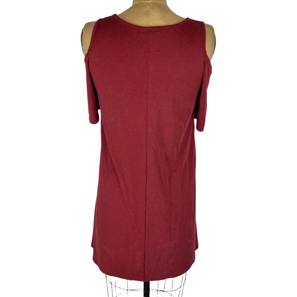 Acemi Red Cold Shoulder Mini Dress - Picture 4 of 6